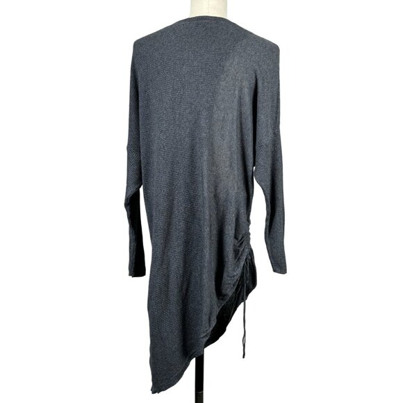 Maurices Womens Size 1 Gray Asymmetrical Knit Sweater Dress Tunic Top XL Knit - Picture 2 of 16